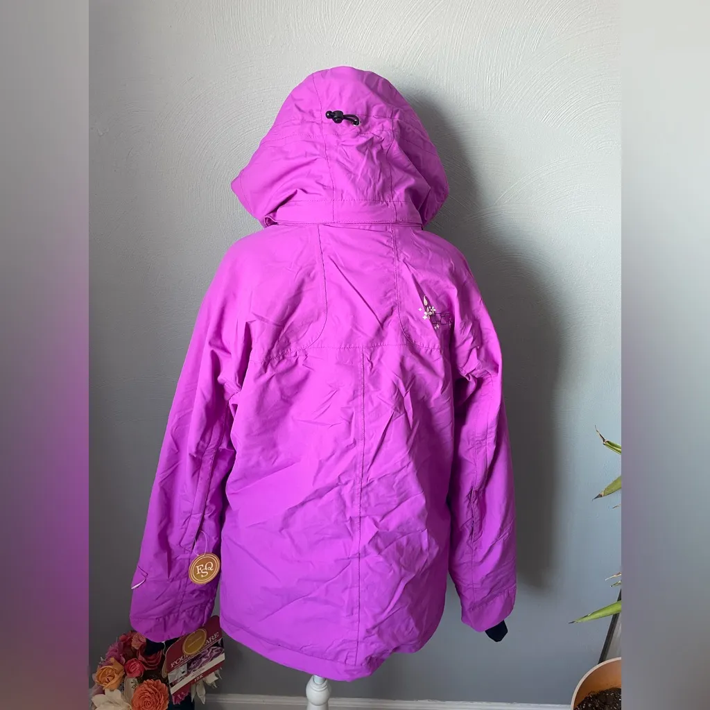 FOURSQUARE Women's Purple 15K Hooded Snowboard Ski Jacket NWT Pink Size XL - Image 4
