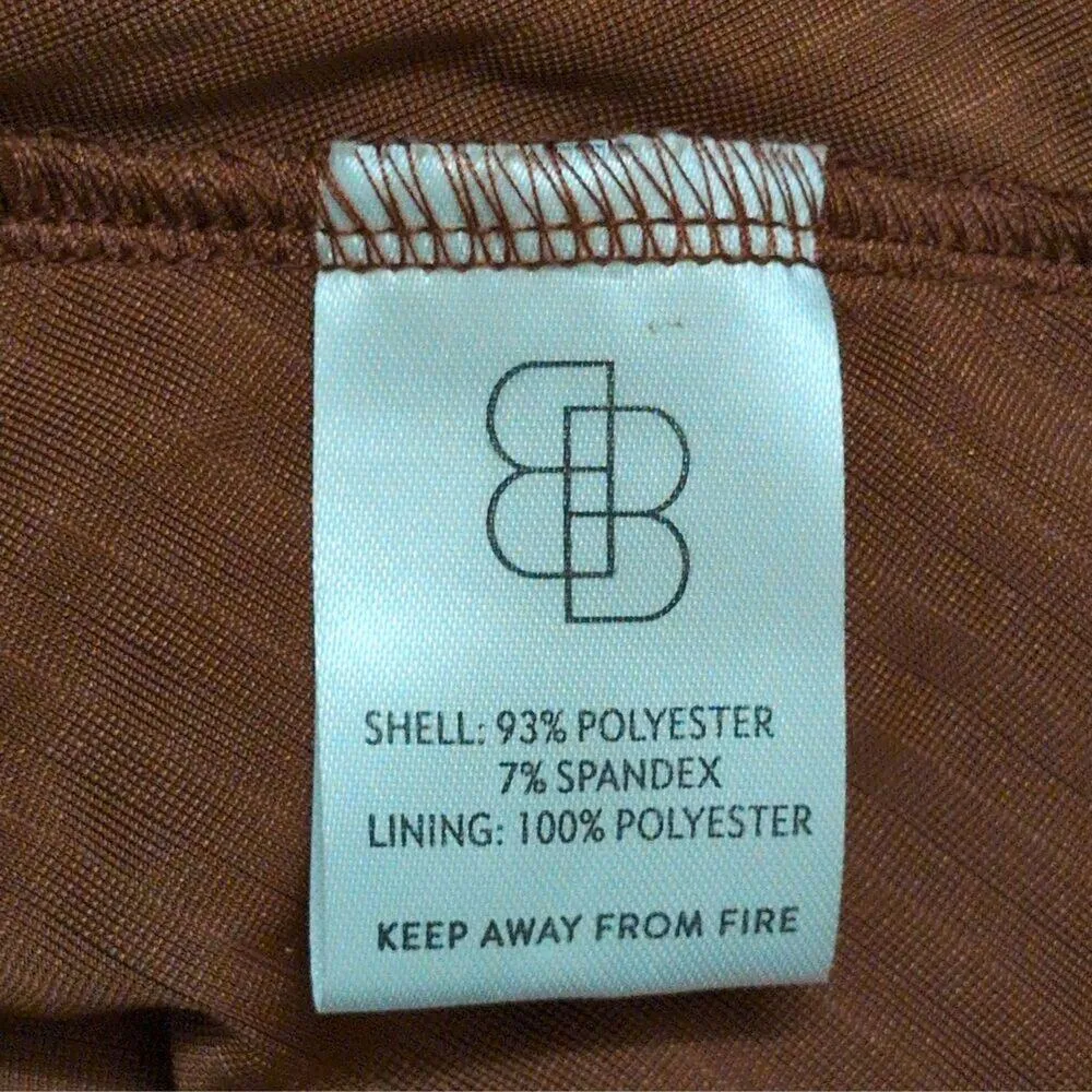 NWT Baltic Born Brown Velvet Wrap Maxi Dress V Neck Tie Waist Womens Size L - Image 9