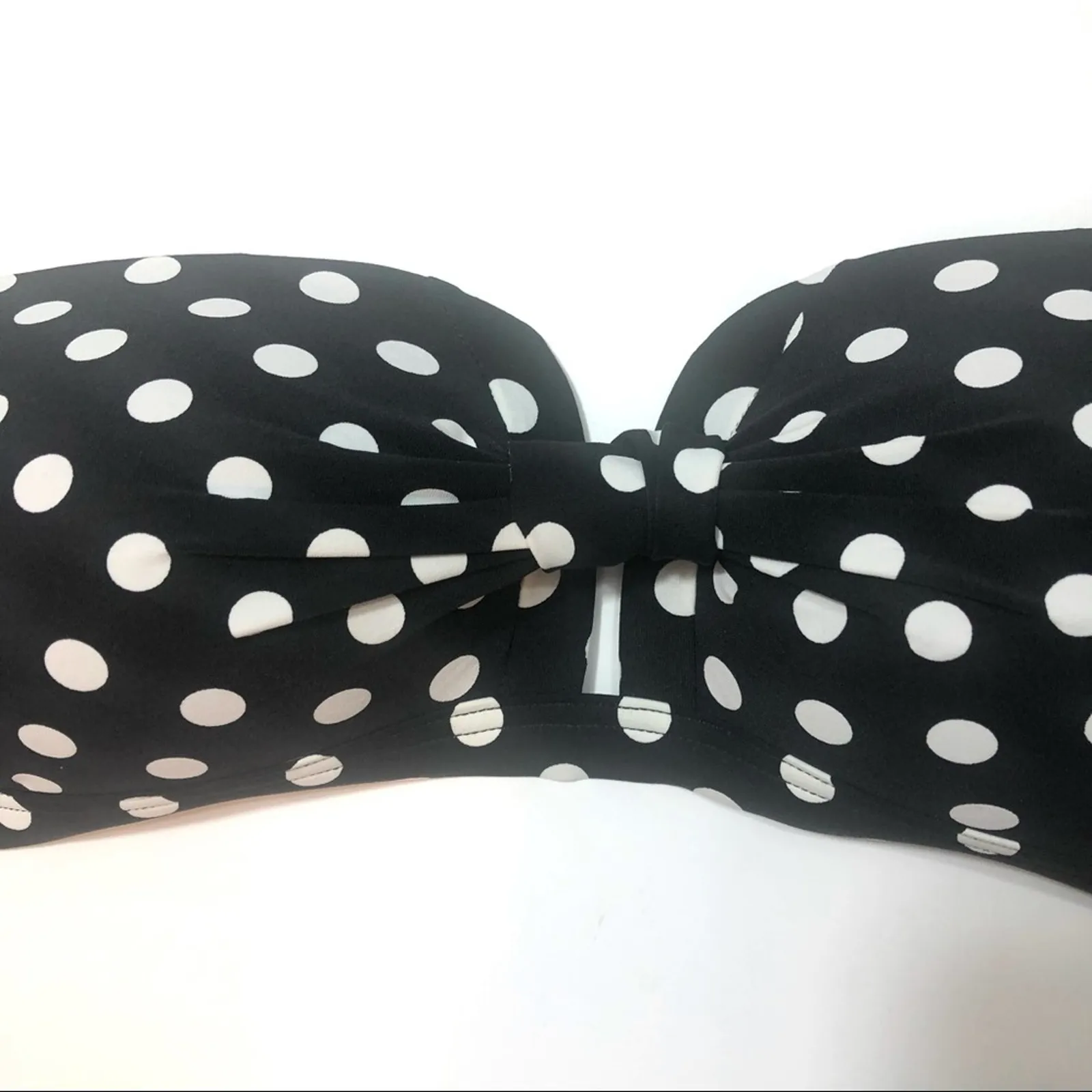 Kate Spade Lia Dot Bandeau Bikini swim Top Lg - Image 5