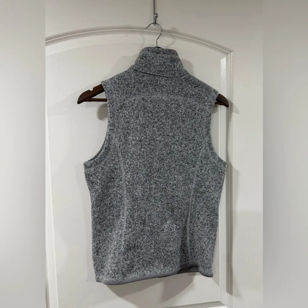 Patagonia Better Sweater Vest Gray Women’s Small Fleece Zip-Up Jacket - Image 7