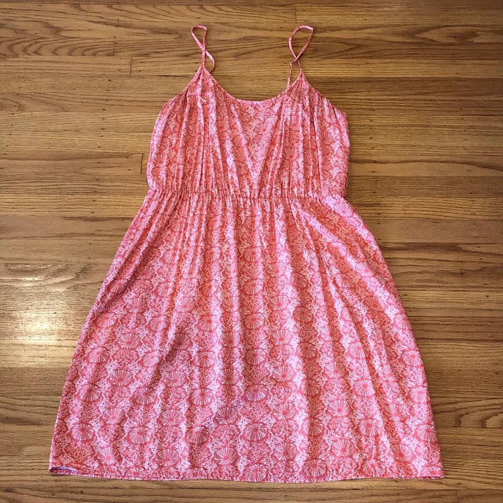 Old Navy Coral Patterned Midi Dress, XL Tall - Image 13