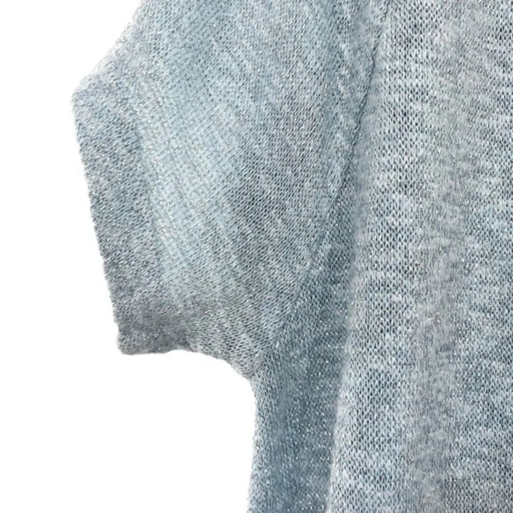 Y2K Ombré Cold Shoulder Metallic Shimmer Top - Image 10