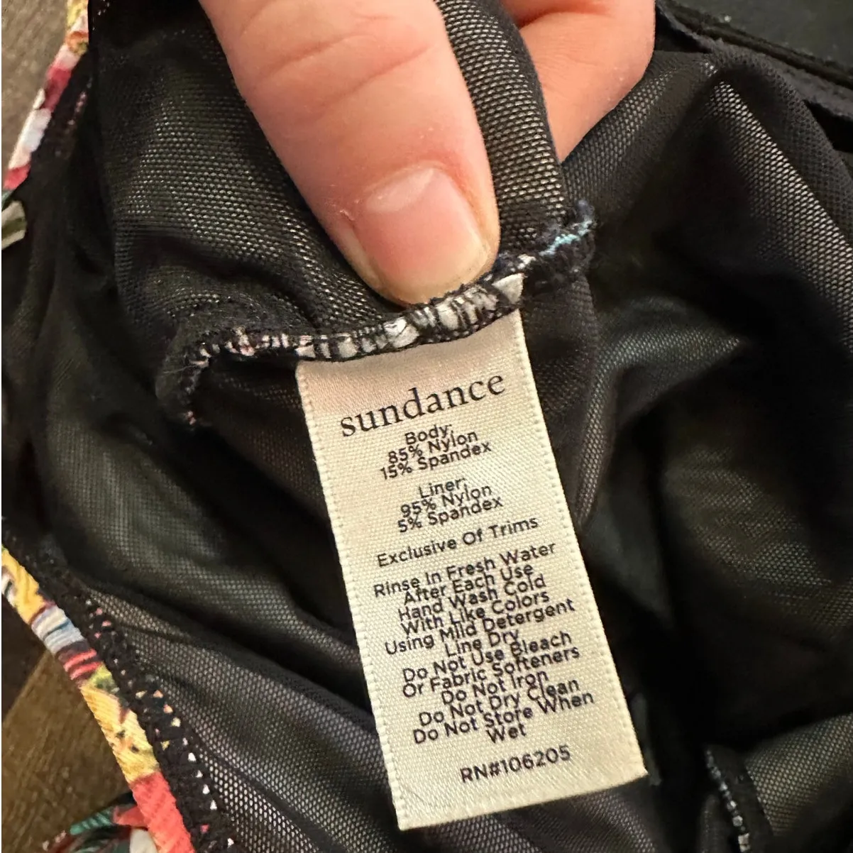 Sundance One Piece Sarong Wrap Floral Tropical One Piece Swimsuit Size Medium - Image 7