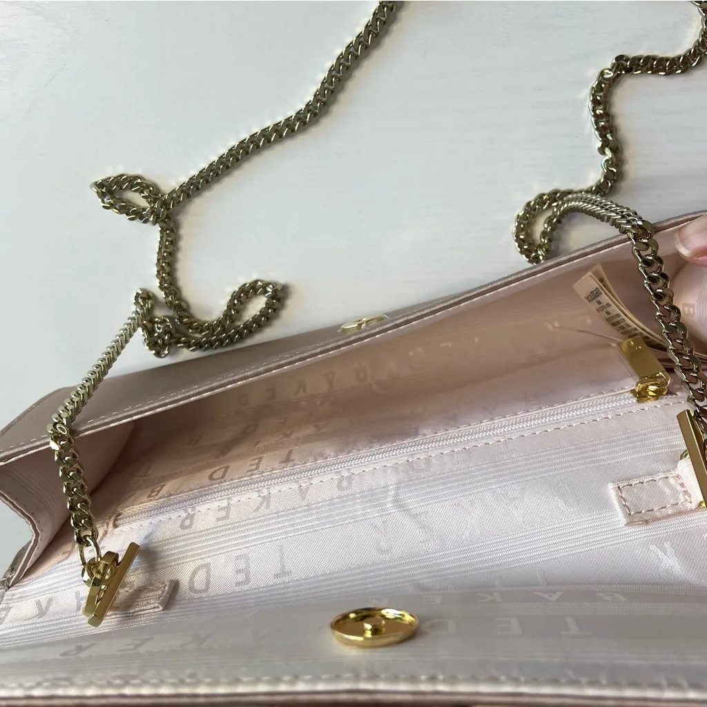 TED BAKER Abyya Bow Evening Clutch Pink - Image 7