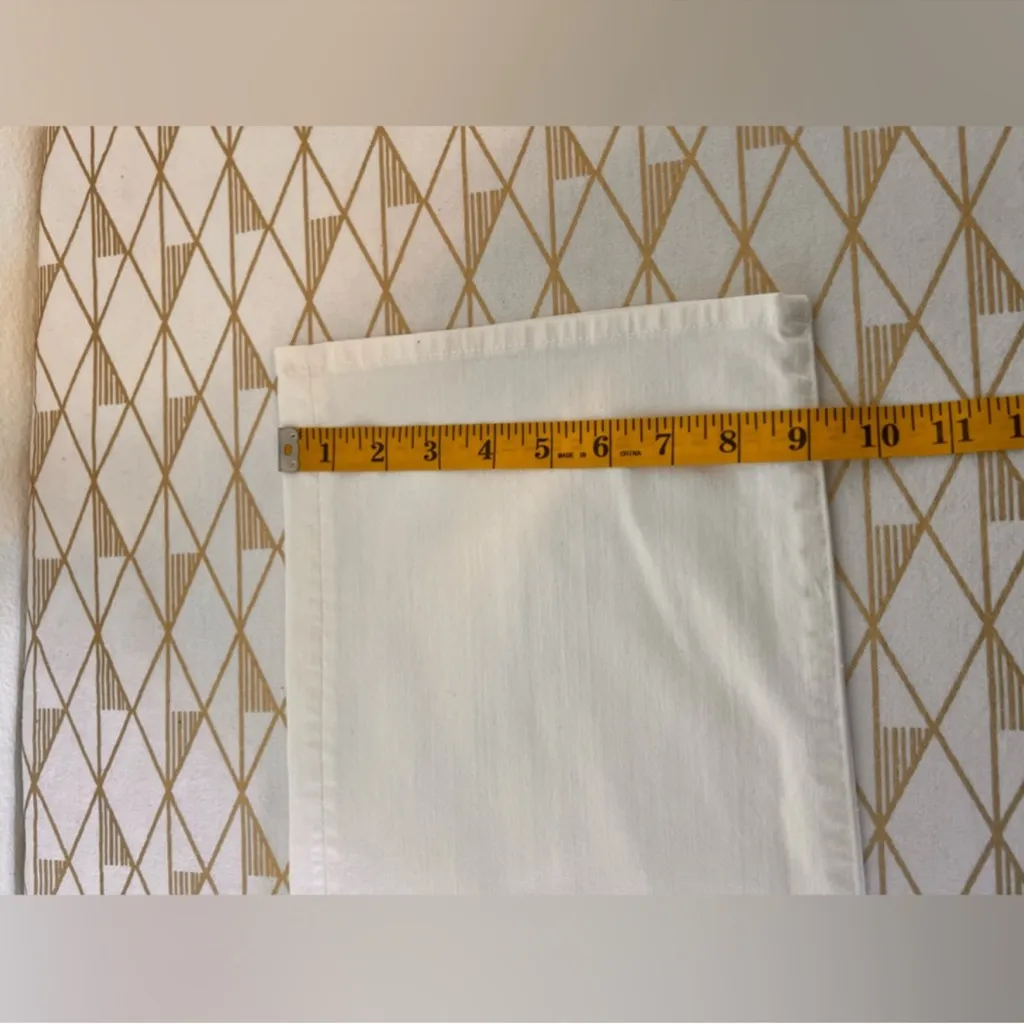 MOTHER Denim Cropped The Greaser Ankle Stayin’ Alive Cotton Denim Jeans SZ 25 White - Image 9