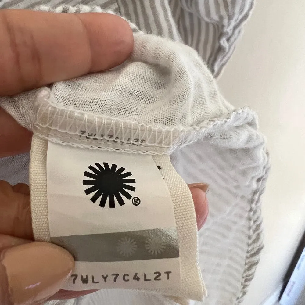 UGG Raven Stripe PJ Button Down Shirt Pajama Size S - Image 7