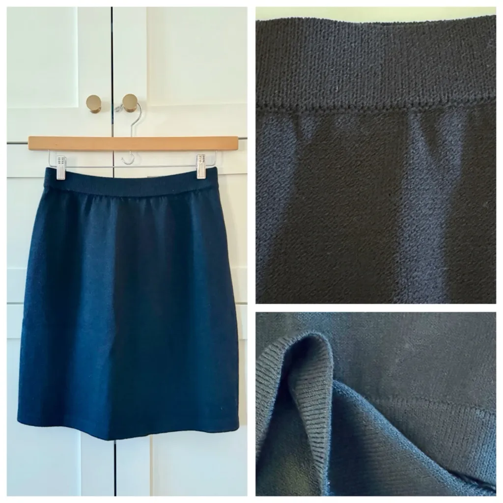 St. John Basics Vintage Classic Santana Knit Black Dress Skirt, sz. 6 - Image 12