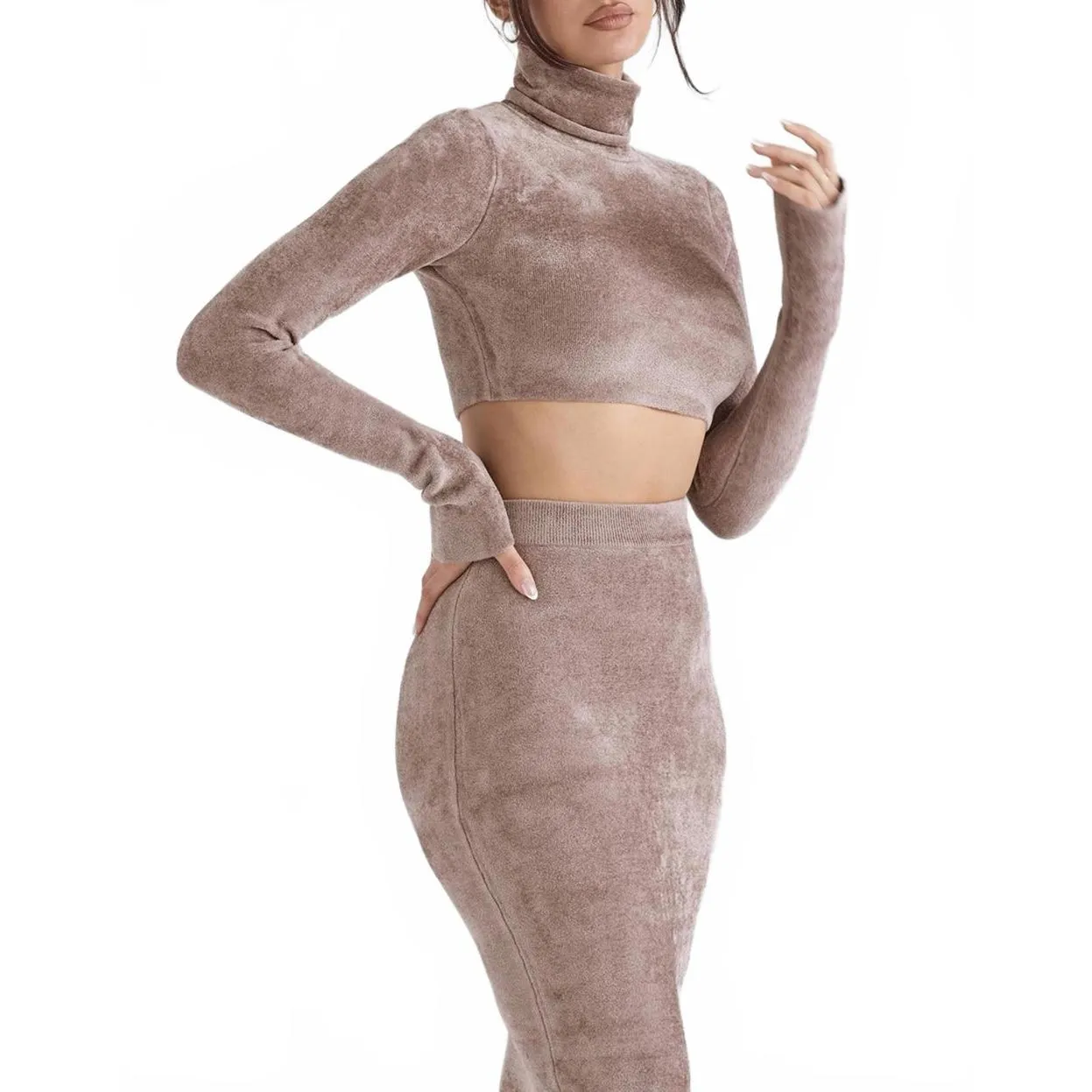 House of CB Suri Rose Chenille Cropped Top Sweater NWT Small - Image 3