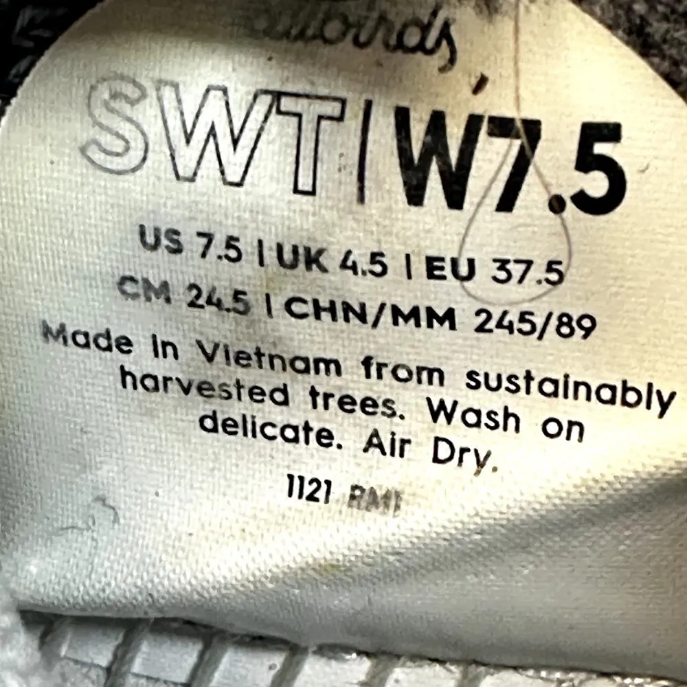 Allbirds Trail SWT Sneakers Runners Ripstop Wool Water Repellent Gray 7.5 - Image 6