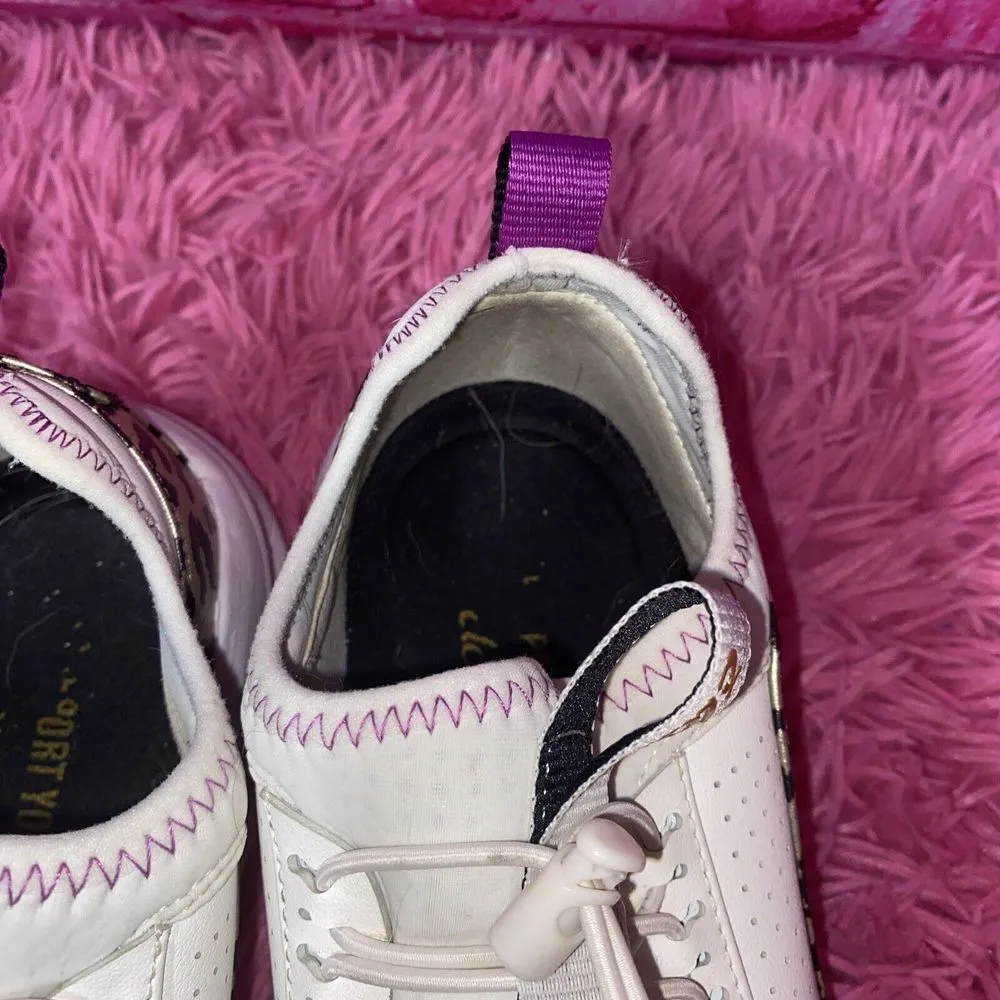 Women's Clove Nursing Shoe Size 8 White Leopard Purple‎ - Image 15