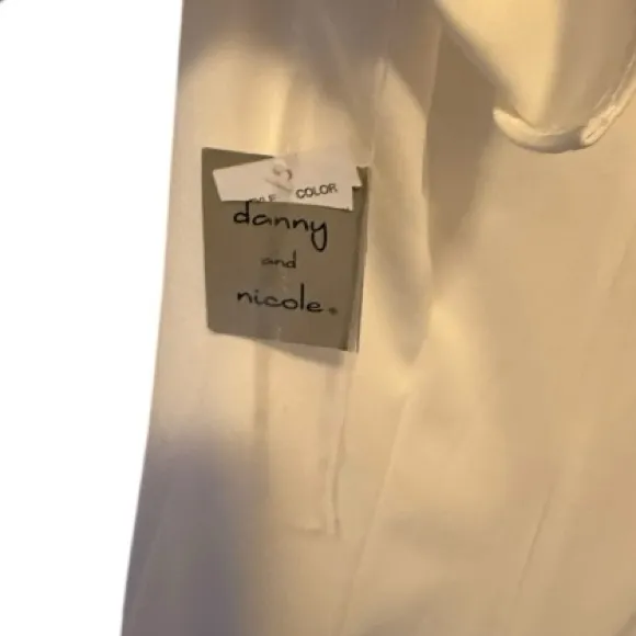 Danny & Nicole White Dress nwt - Image 6