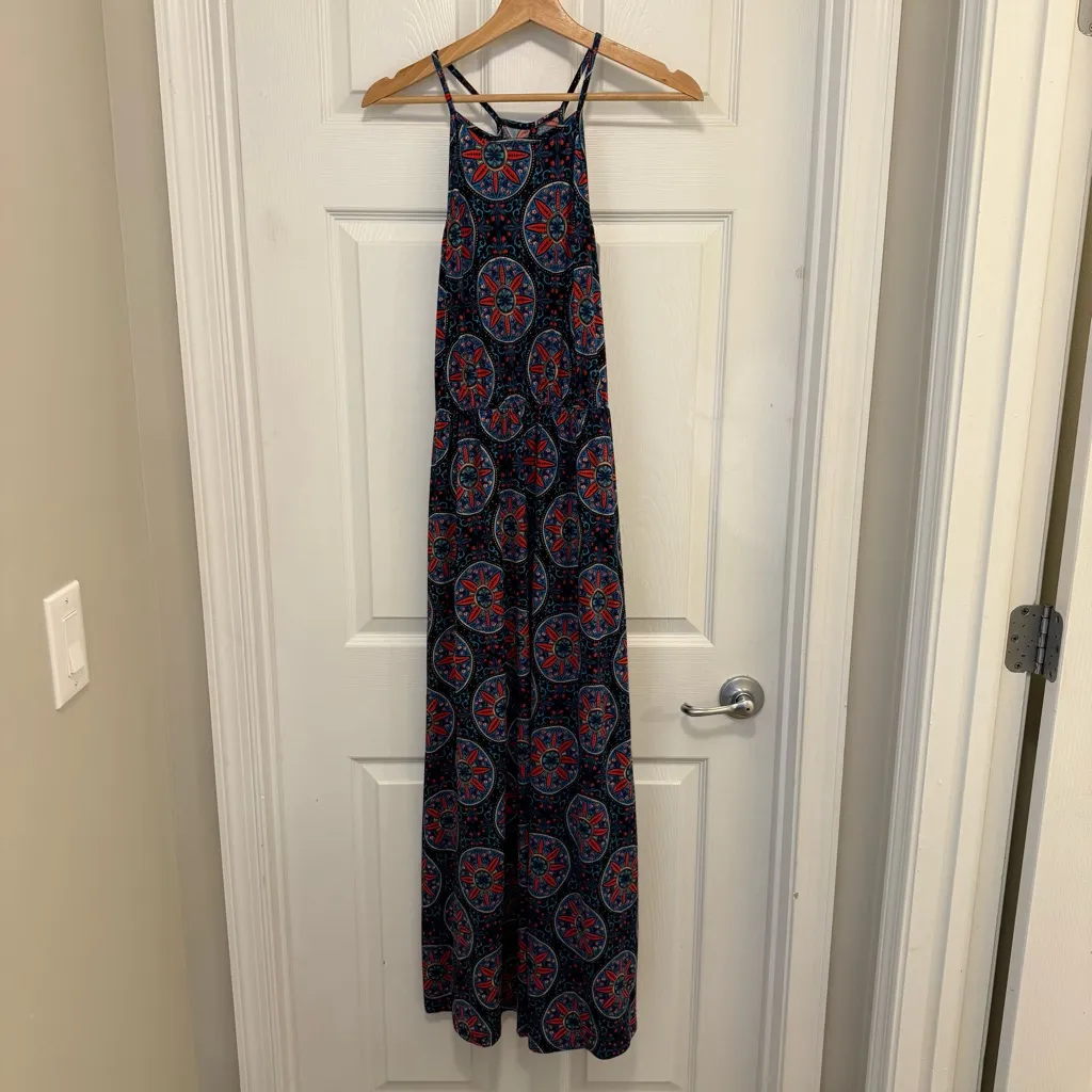 Like New French Grey Nichelle Knit Halter Maxi Dress - Image 2