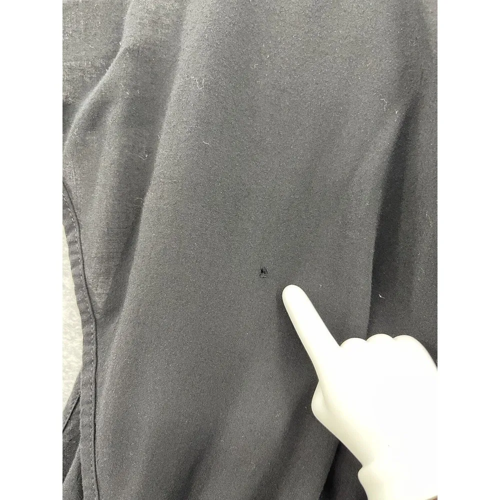 Victoria's Secret Women's Beach Coverup Black Crochet Trim Size Small V Neck - Image 3