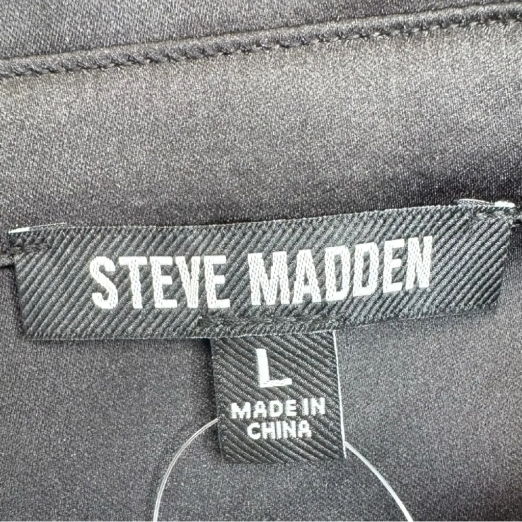 STEVE MADDEN NWT Black Asa Satin Button - Image 5