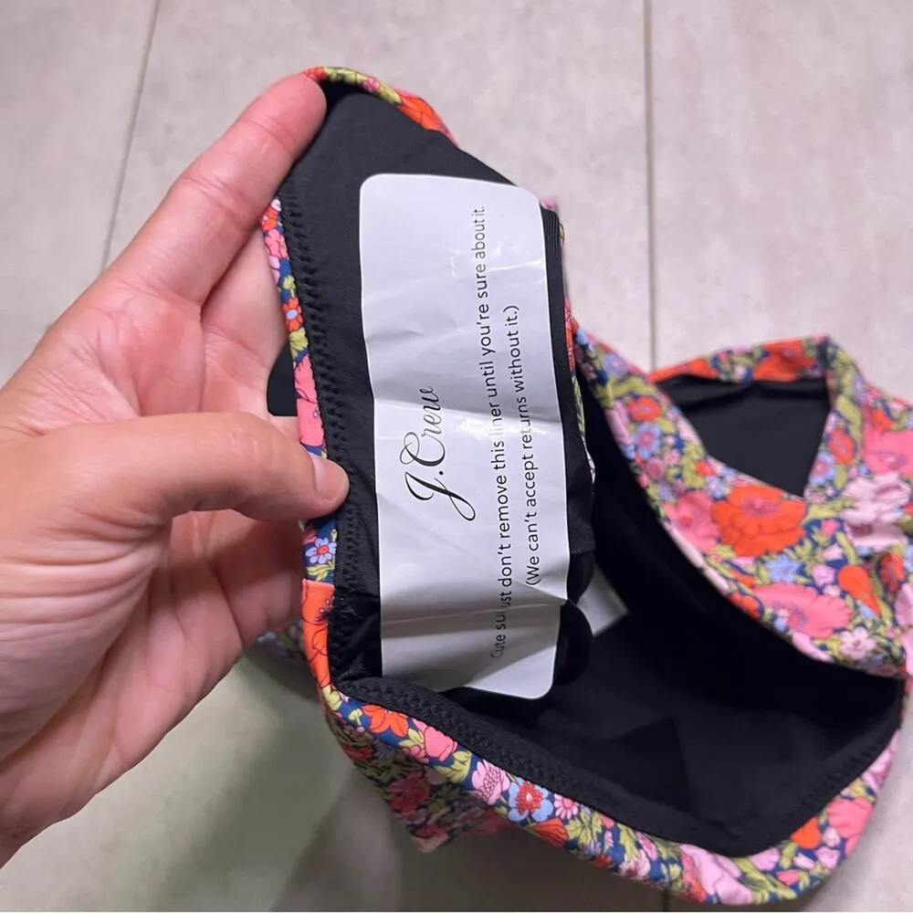 J. Crew Navy Liberty Meadow Song High Rise Cheeky Bikini Bottom 2X NWT Floral - Image 7