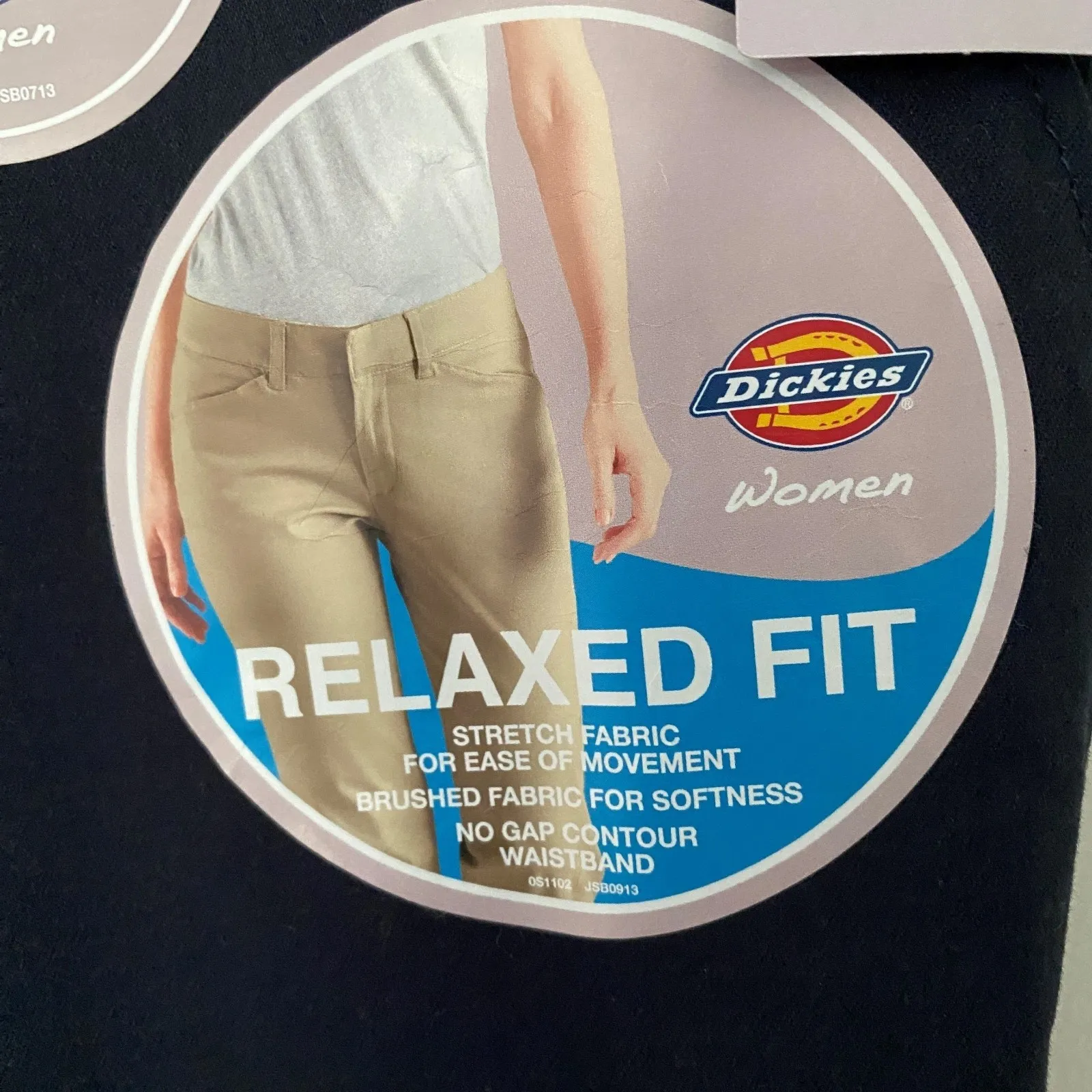 Dickies NWT Relaxed Fit Plus Dark Navy Straight Stretch Mid Rise Twill Pants 16L - Image 7