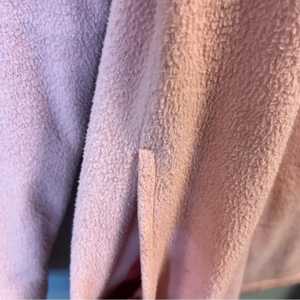 Dudley Stephens Fleece Light Pink Cobble Hill Turtleneck Terry Fleece Sz M EUC Size M - Image 9