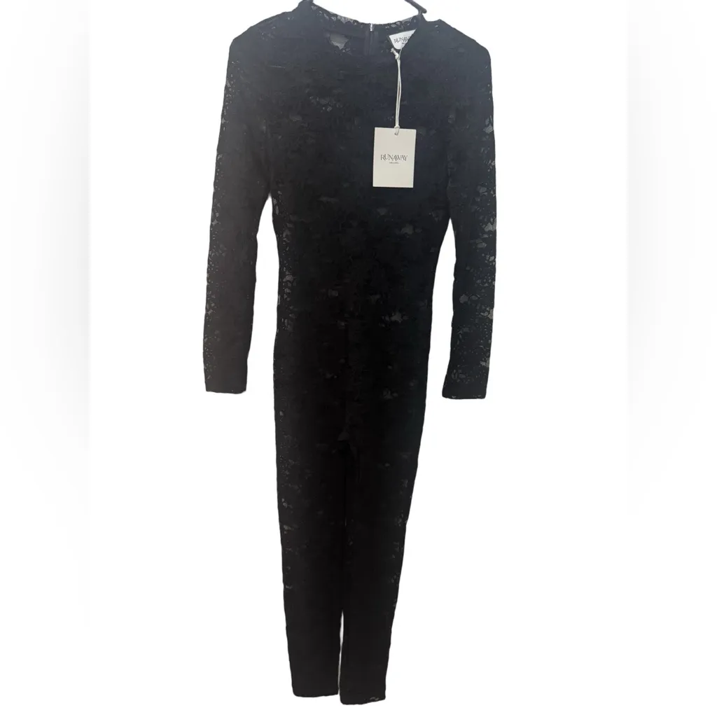 Runaway The Label Katnis Black Lace Jumpsuit - Image 4