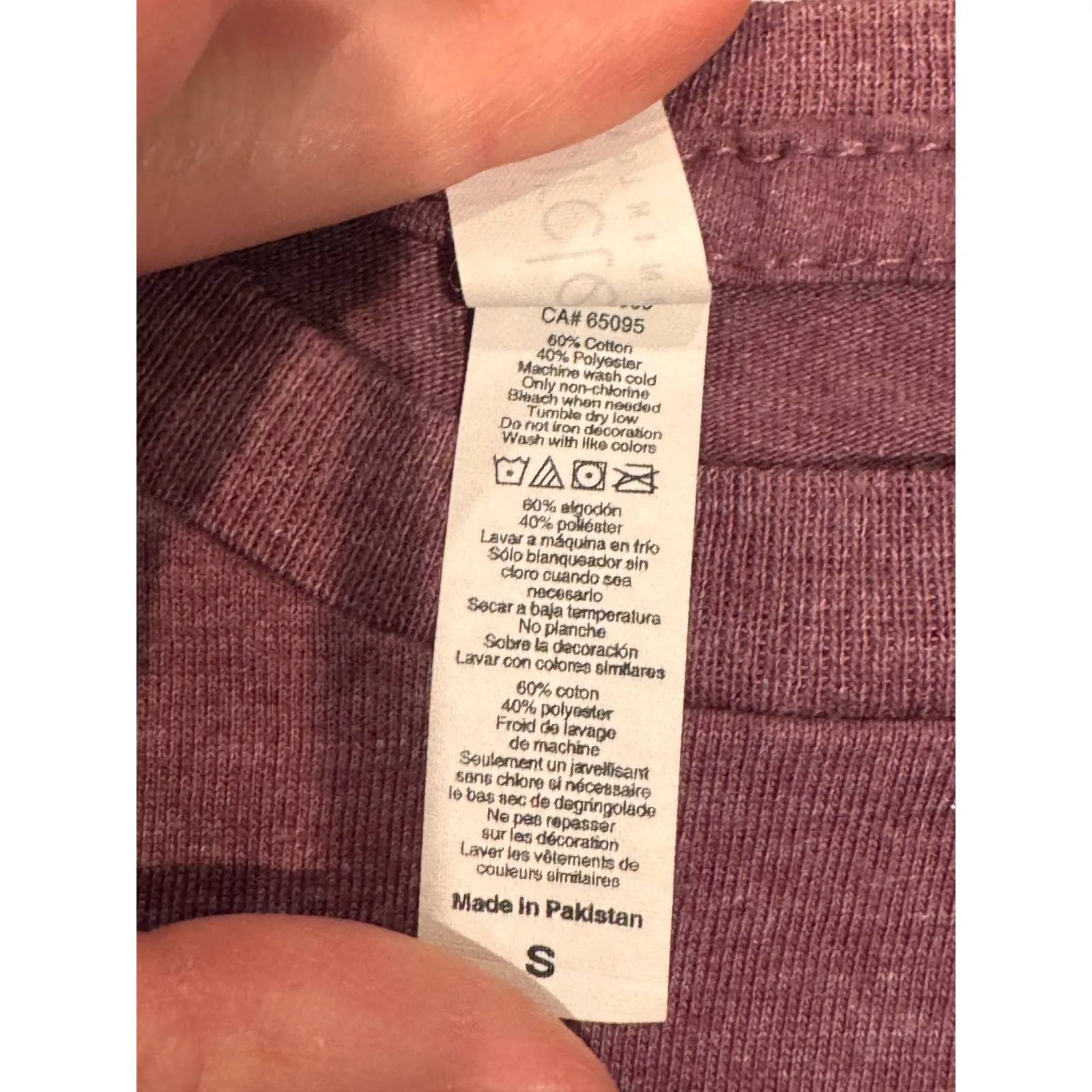 Eras Tour Ghost Tee Graphic T Shirt Purple Short Sleeve Womens Size S Halloween - Image 5