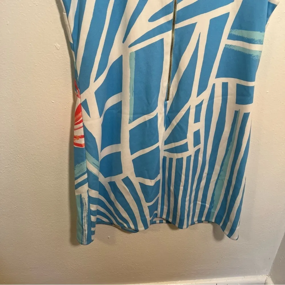 Lilly Pulitzer Callie for the Shell of it Dress Pool Blue Seashell Print L - Image 10