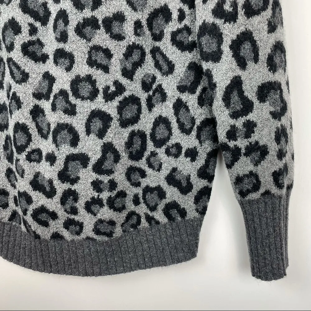 Cynthia Rowley Leopard Print Sweater Wool Blend - Image 11