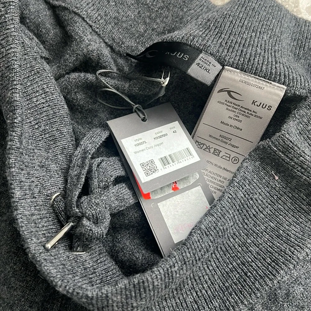 KJUS Cozy Cashmere Blend Jogger, Size EU 42 | XL New w/Tag Gray - Image 11