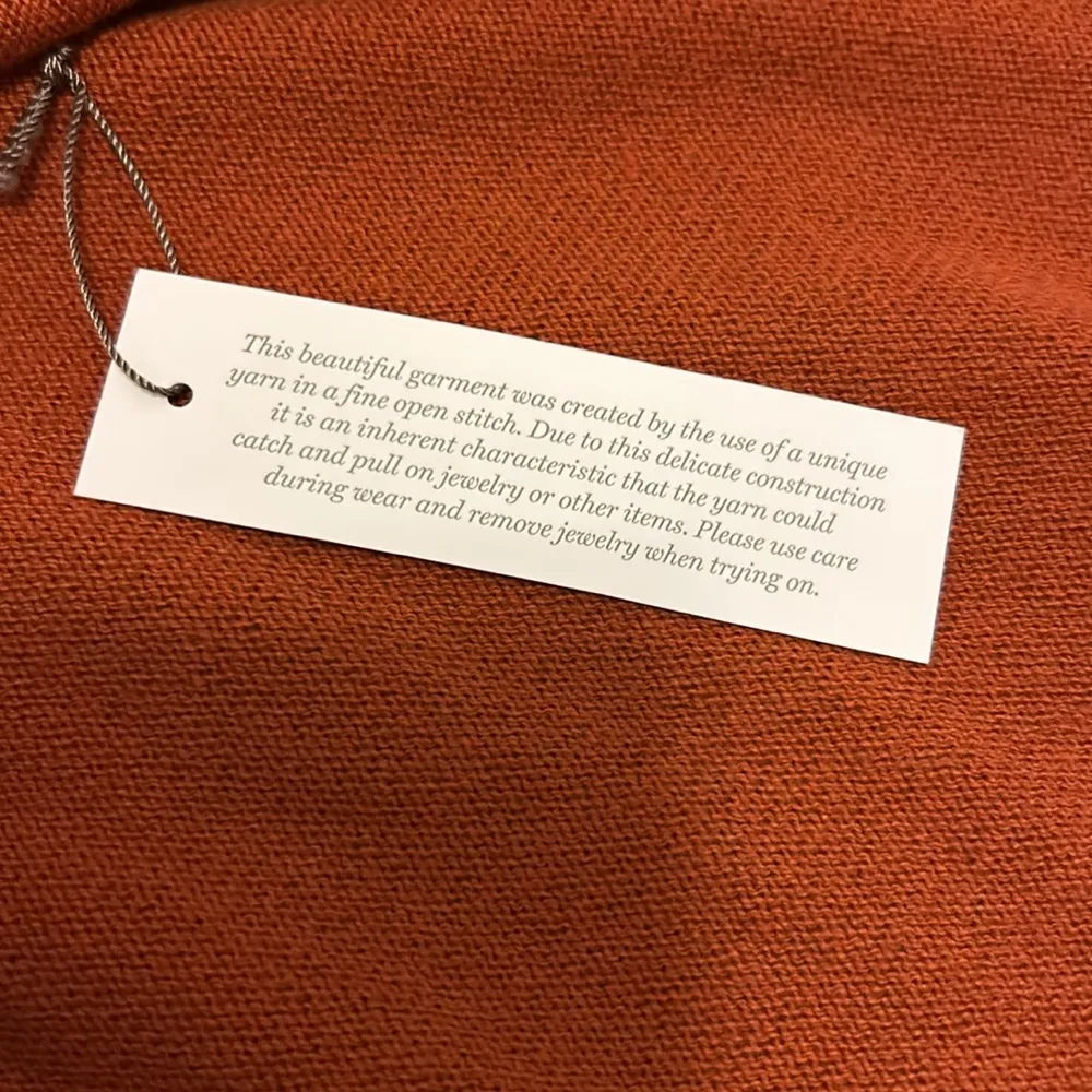 Chicos’s Joy Cowl Neck Poncho Russet Orange - Image 5