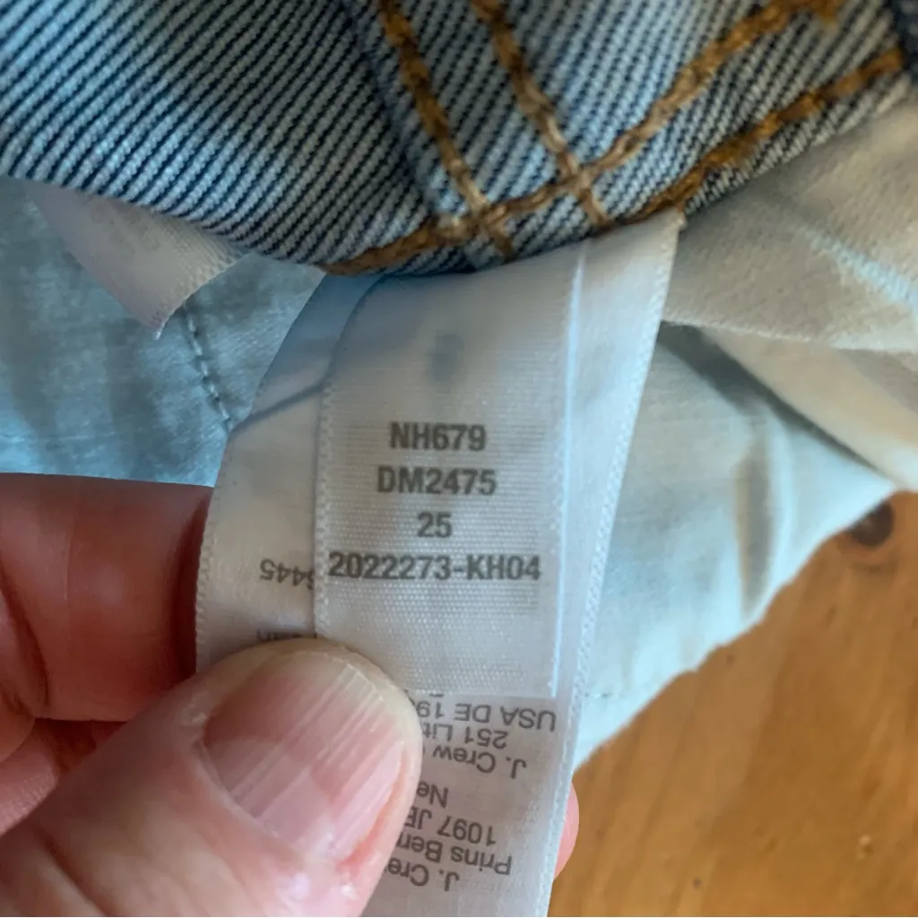 Madewell 11” Roadtripper Skinny High Rise Slit Hem Jeans Size 25 - Image 12