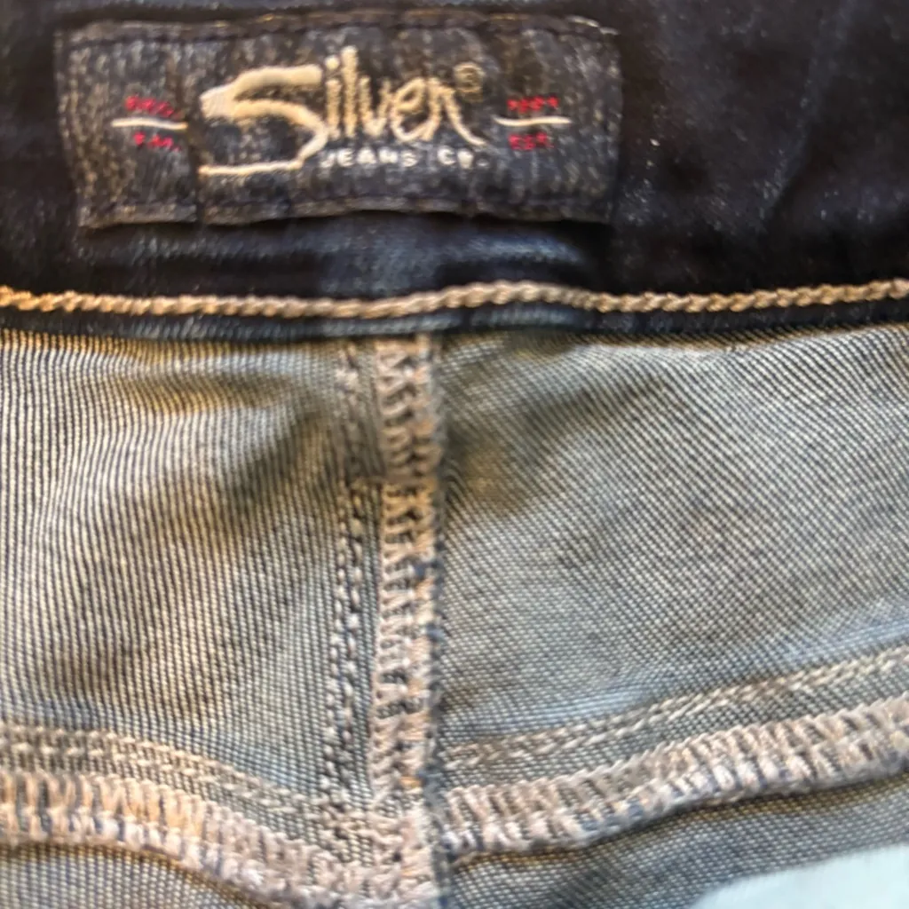 Silver Elyse Stretch Short, Sz 28 - Image 15