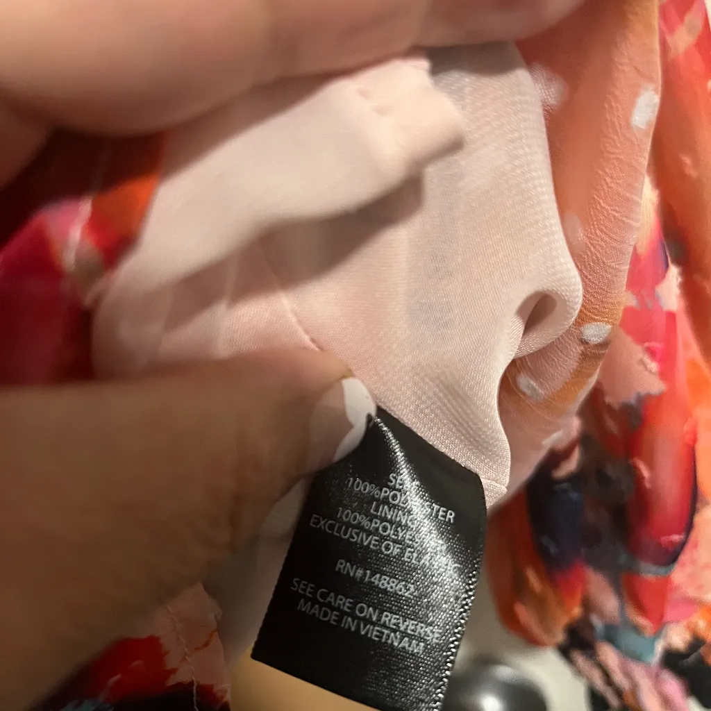 Torrid 2 Sz Multicolor Abstract Print Women's Top Orange - Image 15