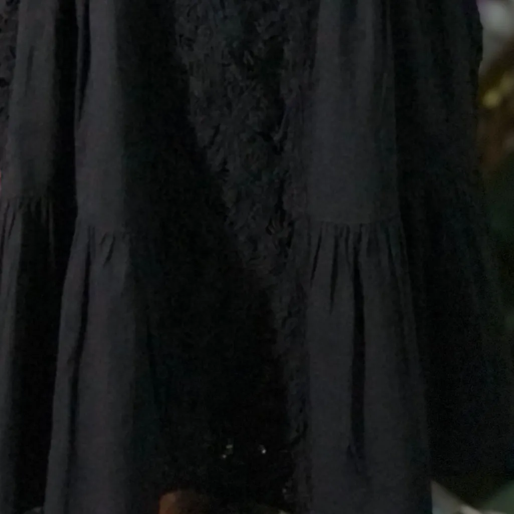 Victoria's Secret VINTAGE Black Crochet Midi Dress - Image 6