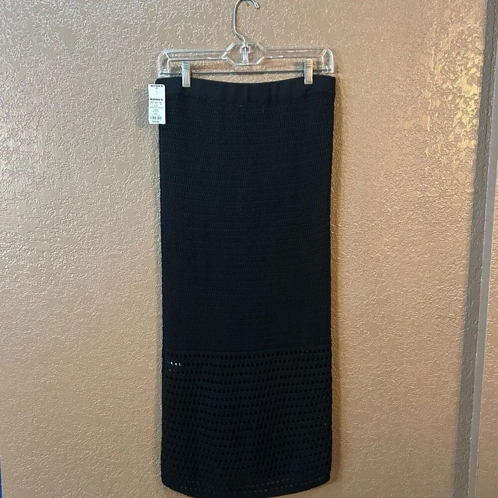 Nine West Women’s Medium Long Black Skirt New - Image 2