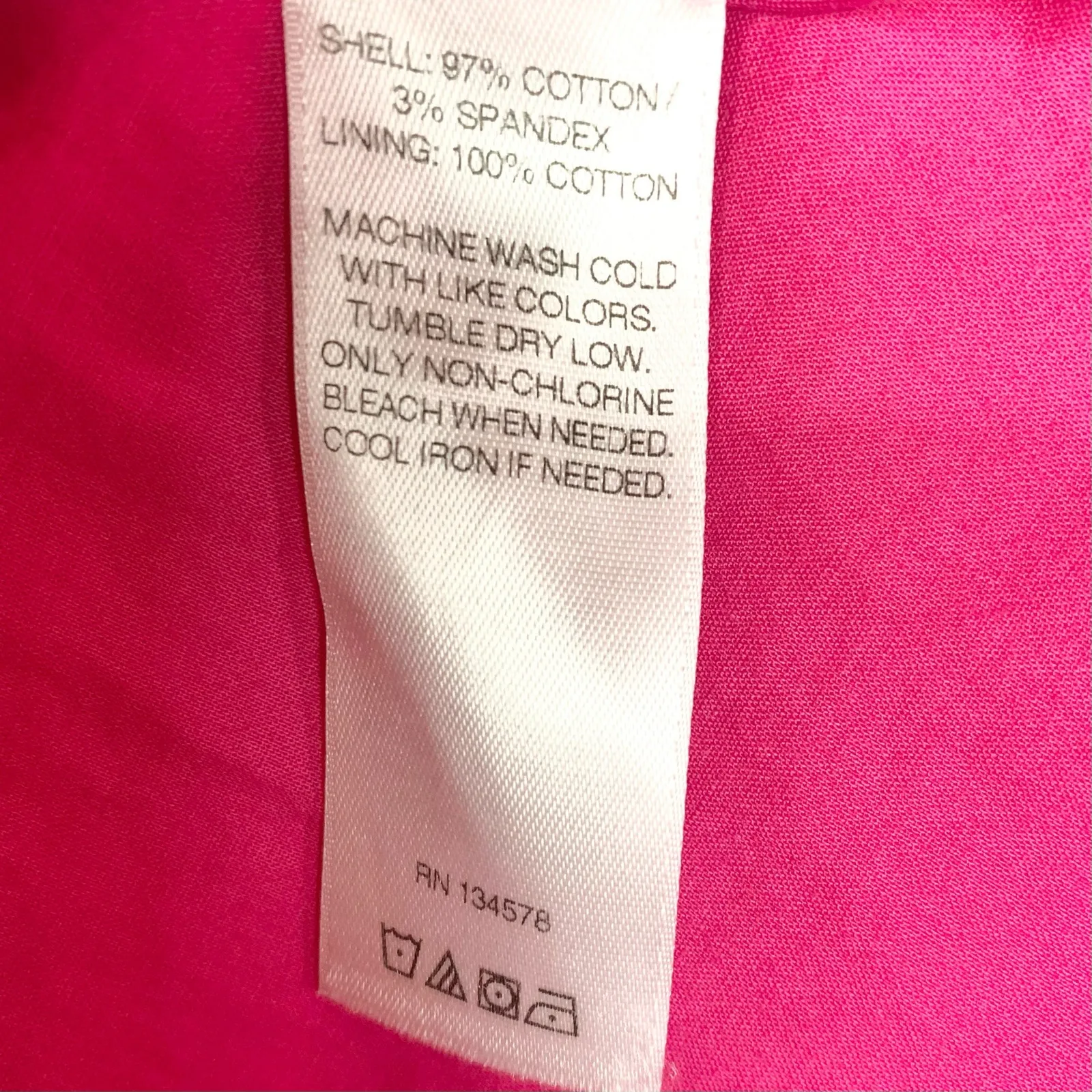 Vineyard Vines Womens Whale Stripe Skirt Pink Buttons Size 2 - Image 8