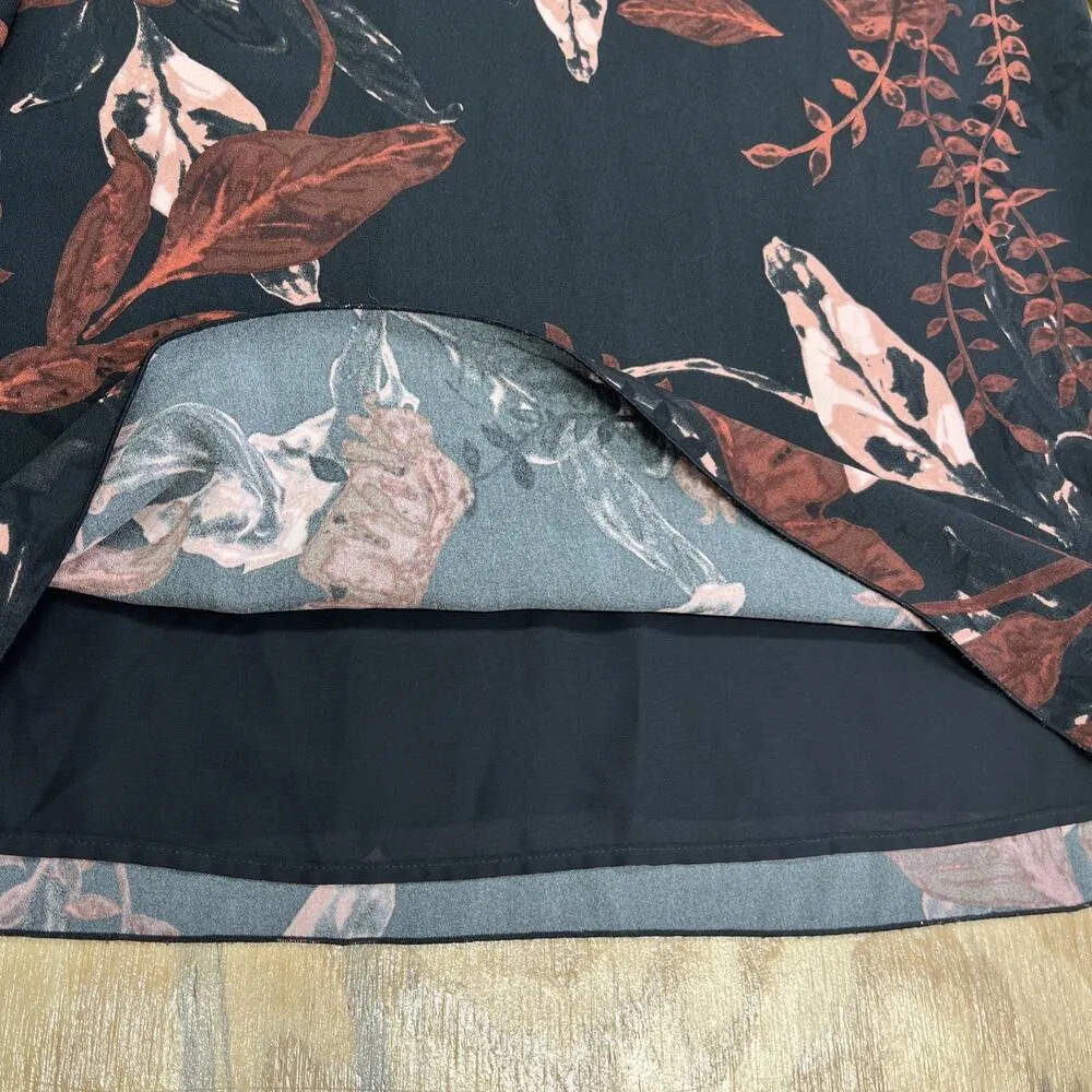 Aritzia Wilfred Charpont Shift Mini Dress Women XS Floral Dark Romantic - Image 8