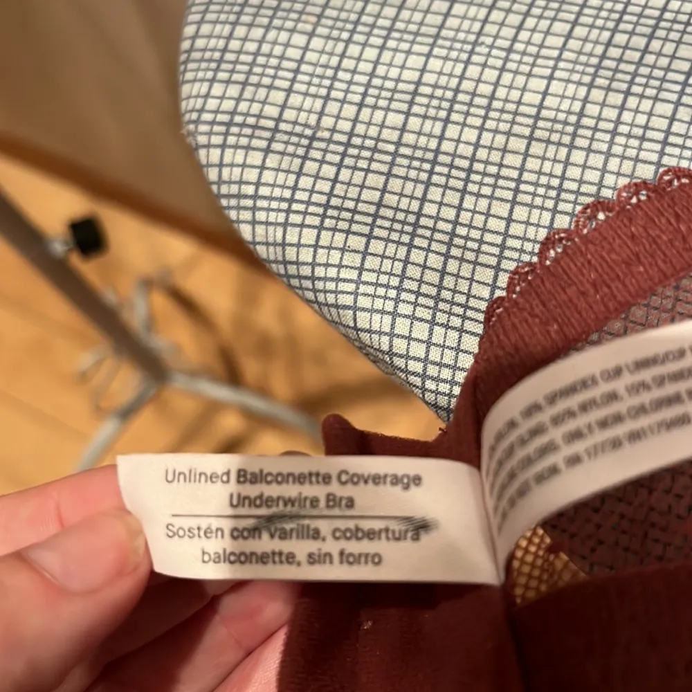 New Auden 38D Unlined Balconette Underwire Bra mulberry Color Pink Size undefined - Image 14