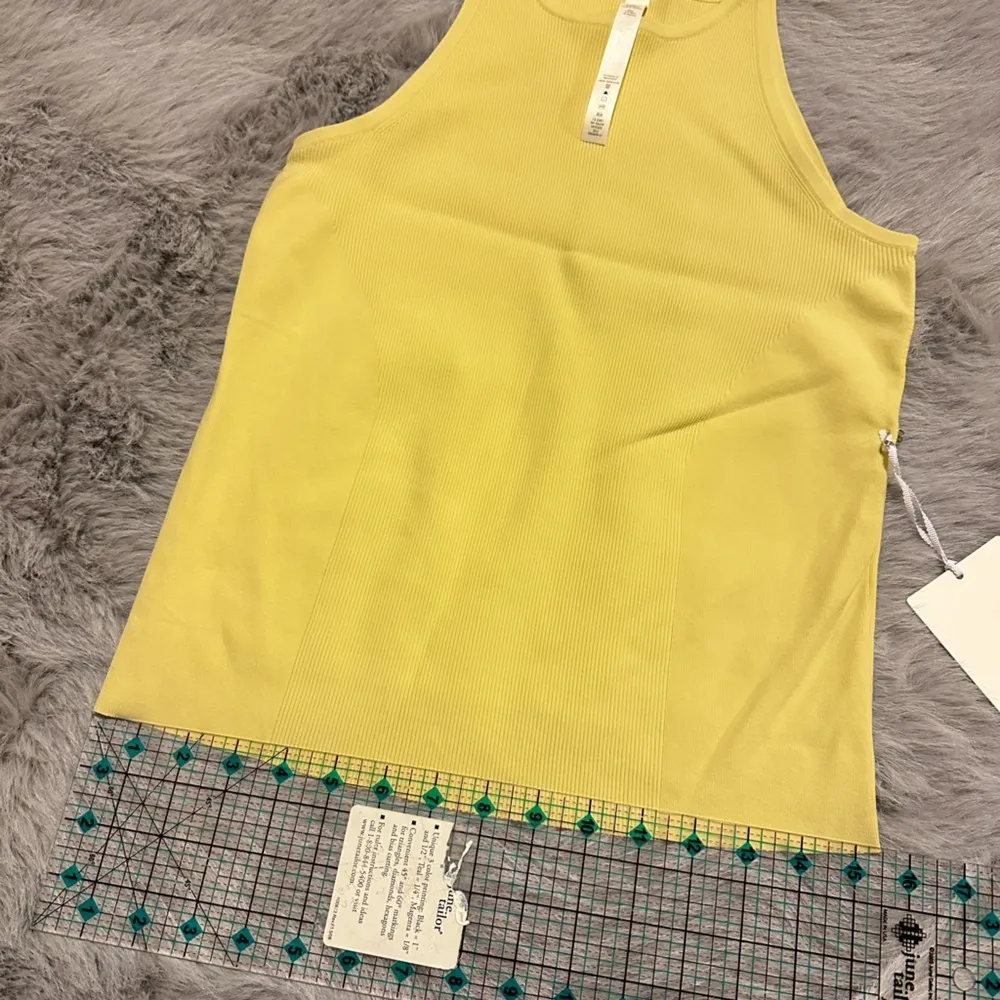 NWT Lululemon Lightweight Ribbed Knit Tank Top / Finch Yellow / L - Image 7