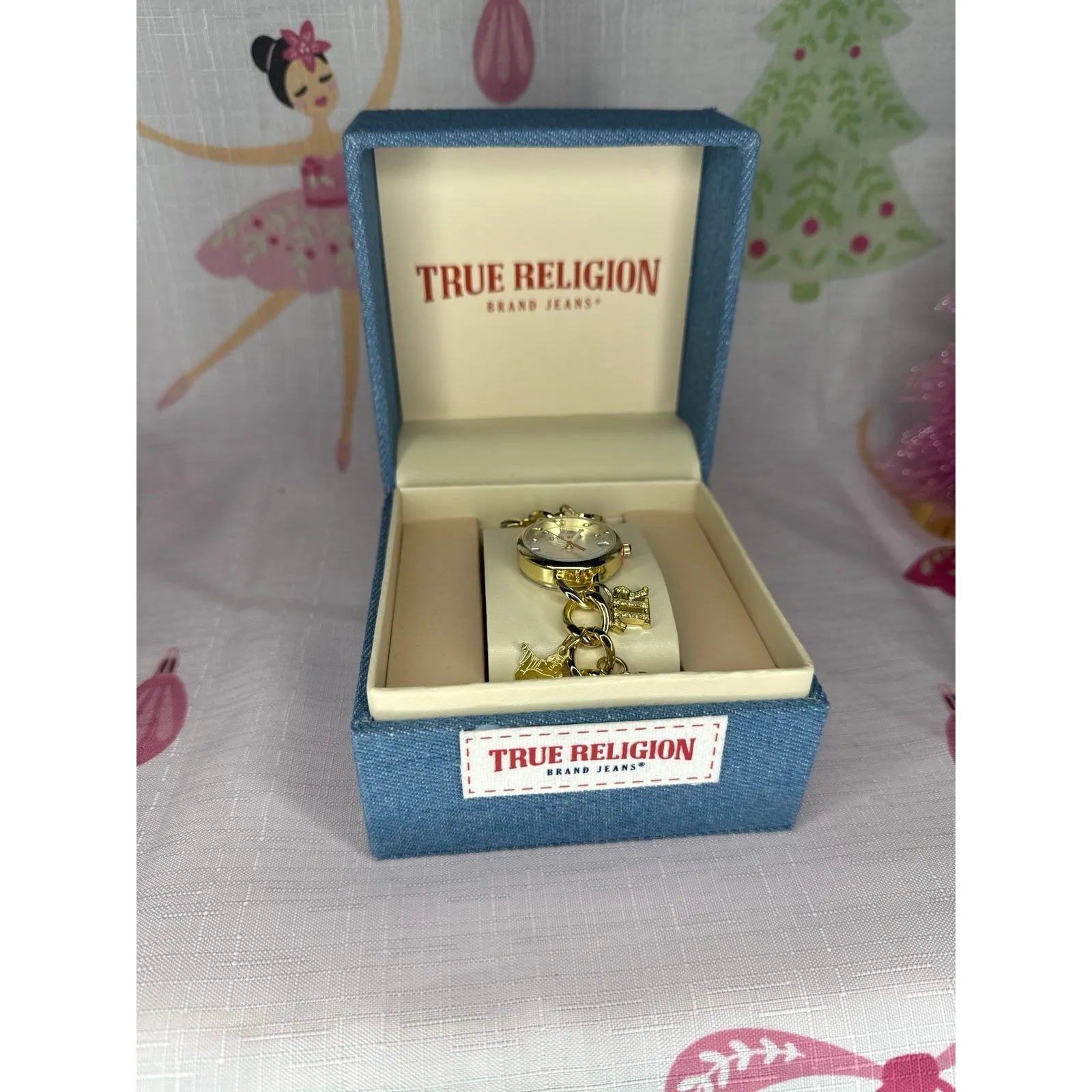 True Religion Women's Gold Charm Watch - Image 4
