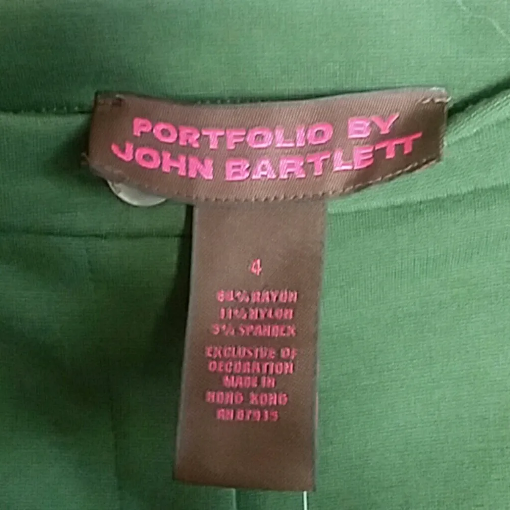 Portfolio by John Bartlett QVC dark green skirt Size 4 - Image 7