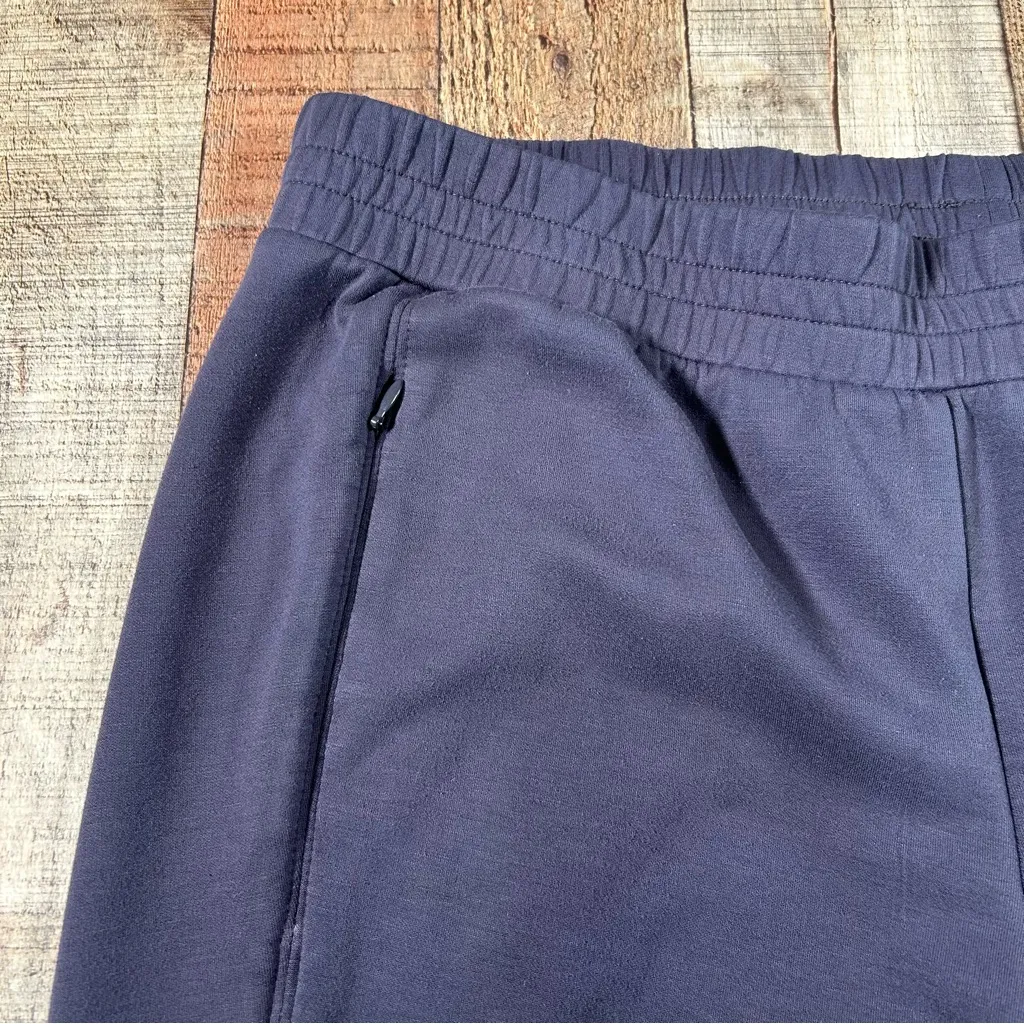 Soma Athleisure Jogger Pants Large Gray Zip Pocket Stretch Elastic Waist Casual - Image 3