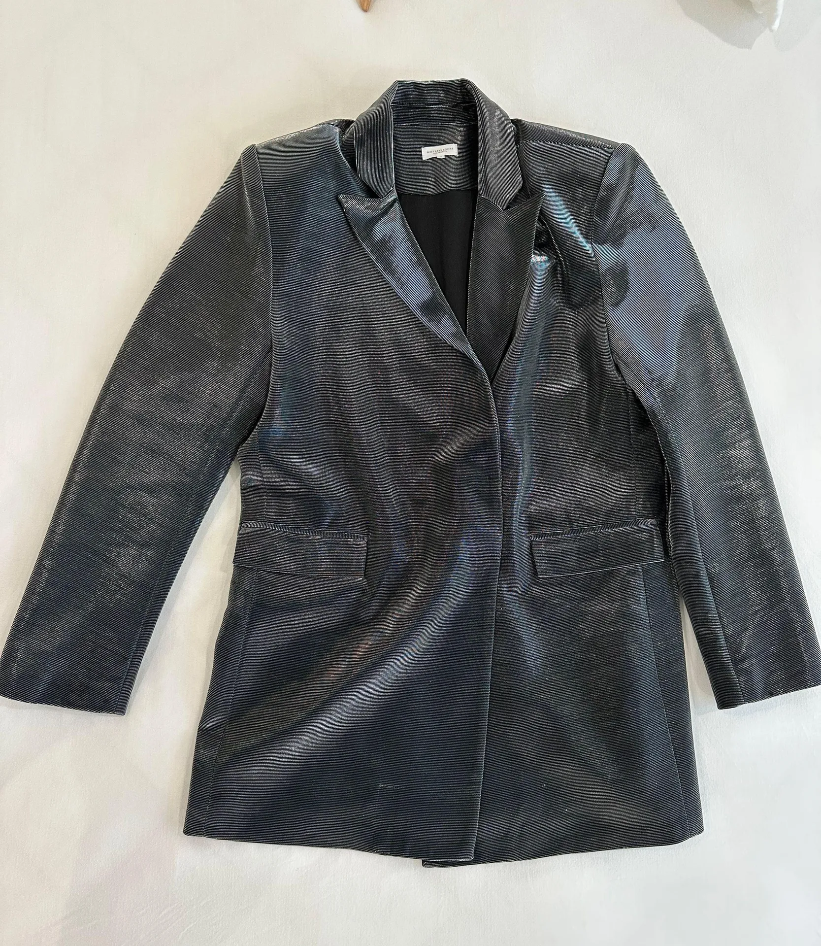 Grey Silver Blazer Dress - Image 2