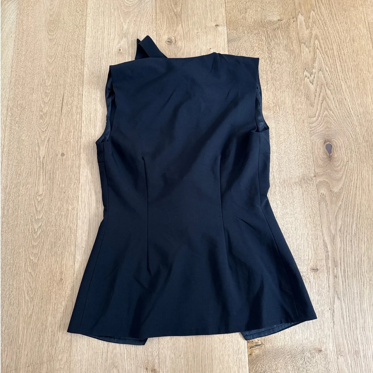 Peppermayo Top Sleeveless Tie Front Dottie Size US4 Black - Image 5