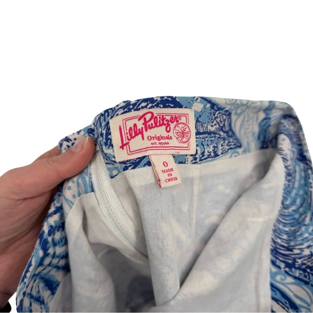 Lilly Pulitzer Originals Vintage Sea Shell Mini Skirt 0 - Image 5