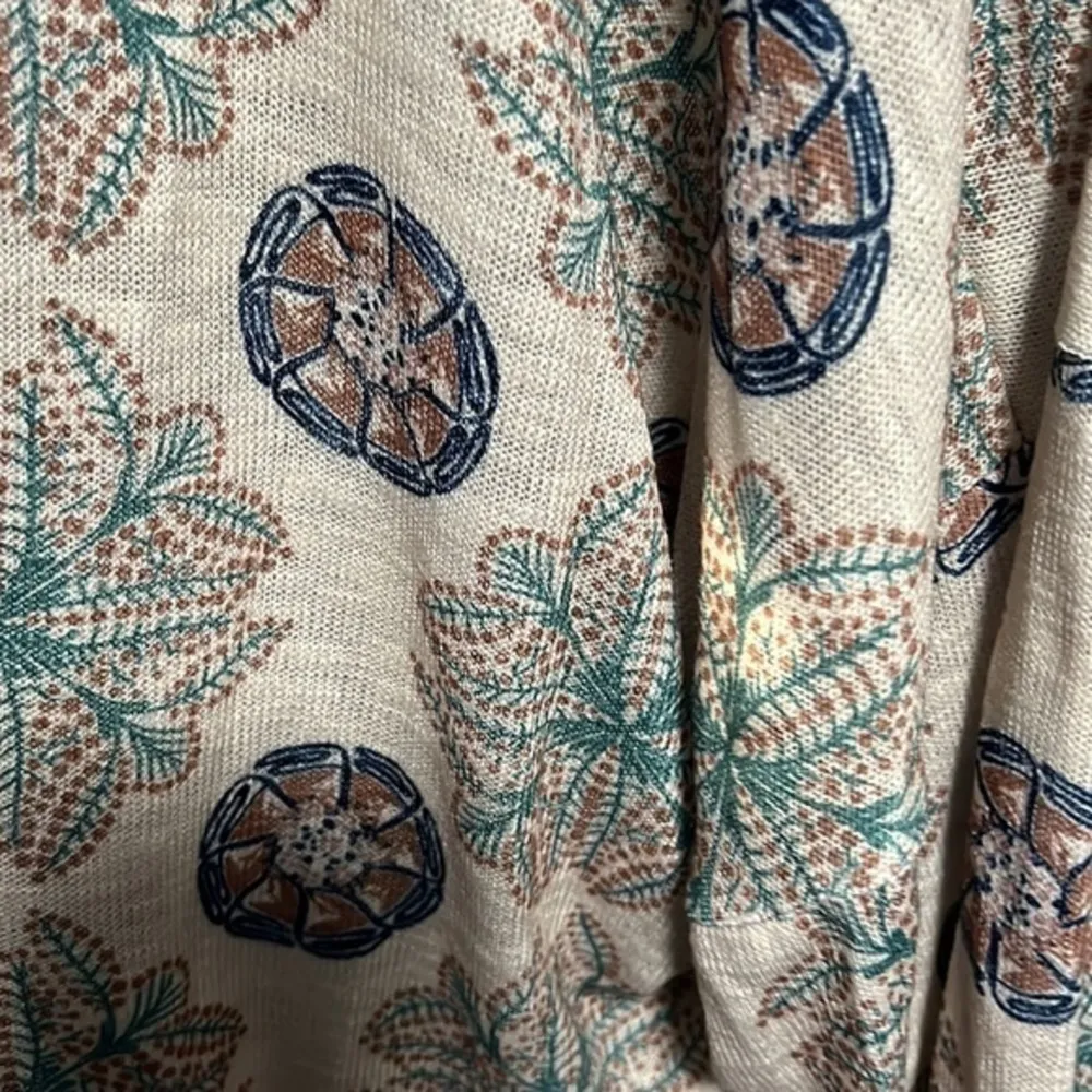 Suzanne Betro Taupe & Arcadia Green Geometric Kimono – Size 4X - Image 2