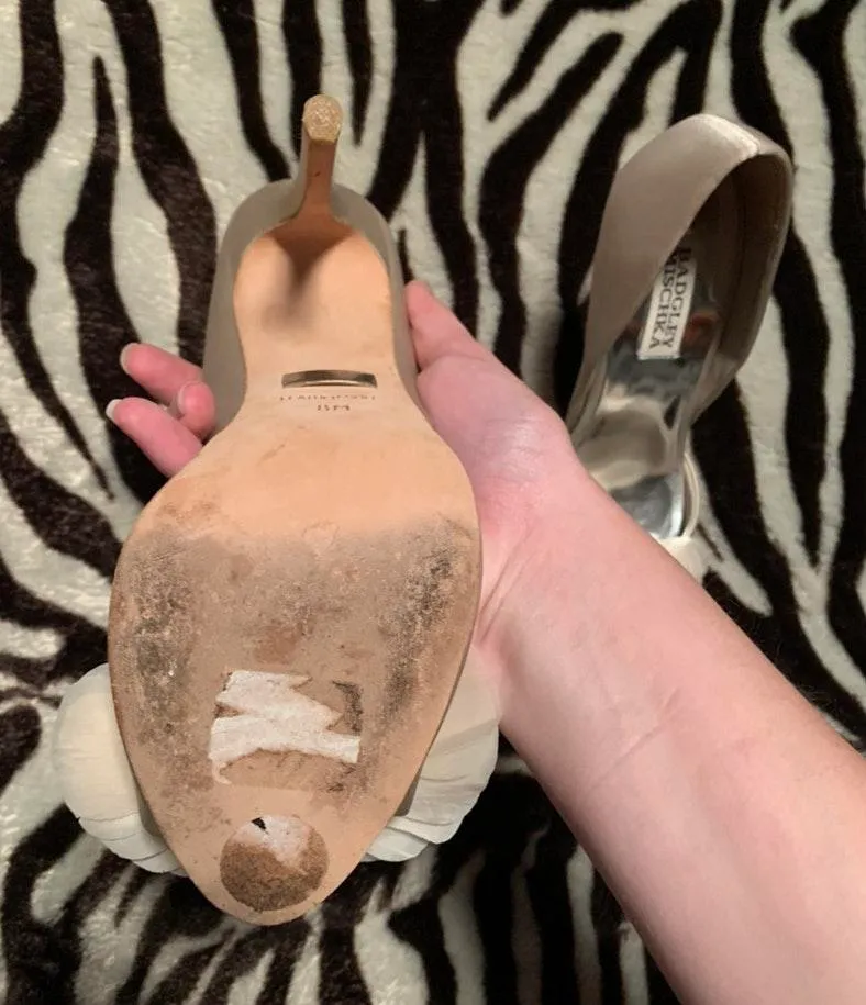 Rosette D’Orsay Silk Pumps - Image 3