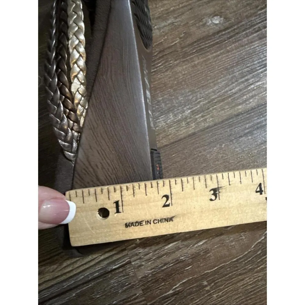 Vionic  Ramba Orthaheel Tri Color Braided Strap Wedge Thong Sandals, Women’s 8 - Image 14