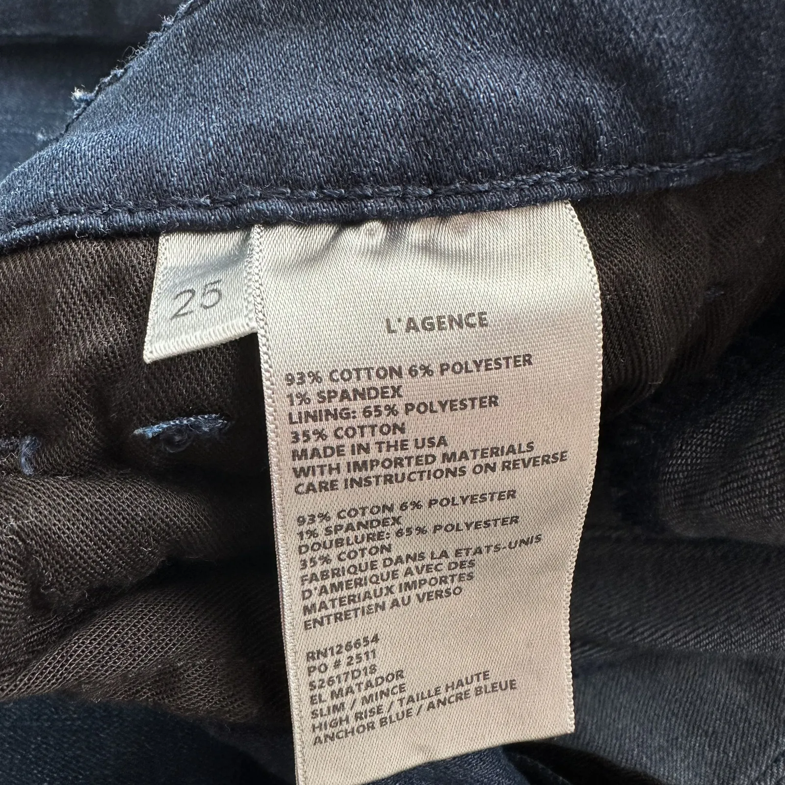 L'Agence El Matador High Rise Raw Hem Skinny Jeans - Image 5