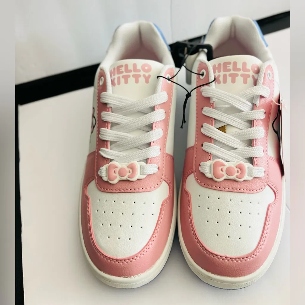 Hello Kitty & Friends By Sanrio Women's Black Casual Court Sneakers 10 - Image 5