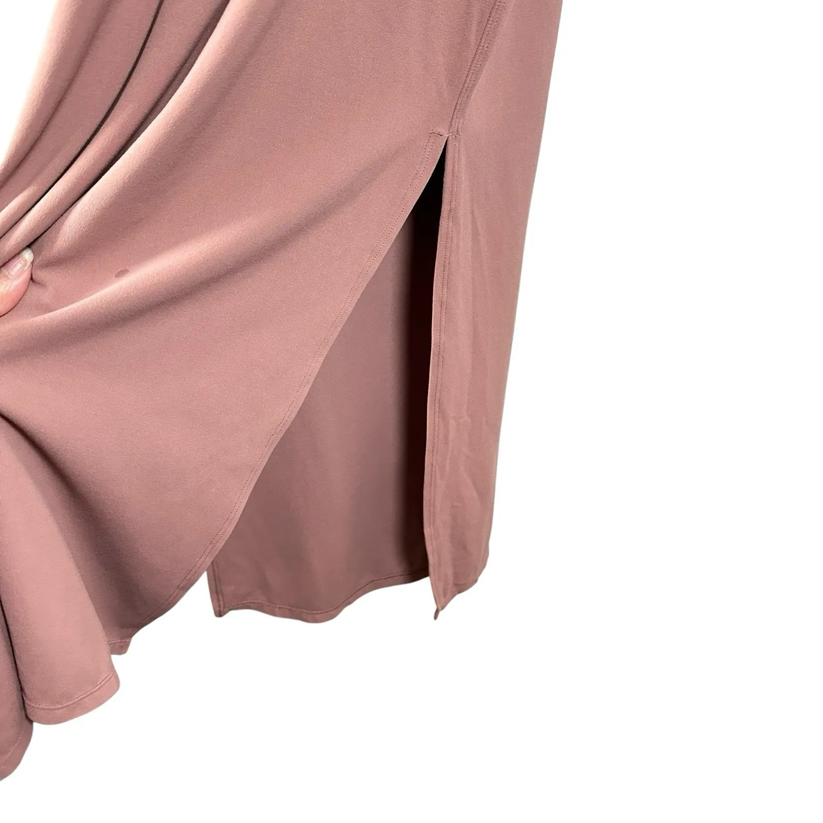 Lululemon Women's Get Going Dress Red Dust Midi Size 4‎ Racerback Slit Tank Nulu - Image 10