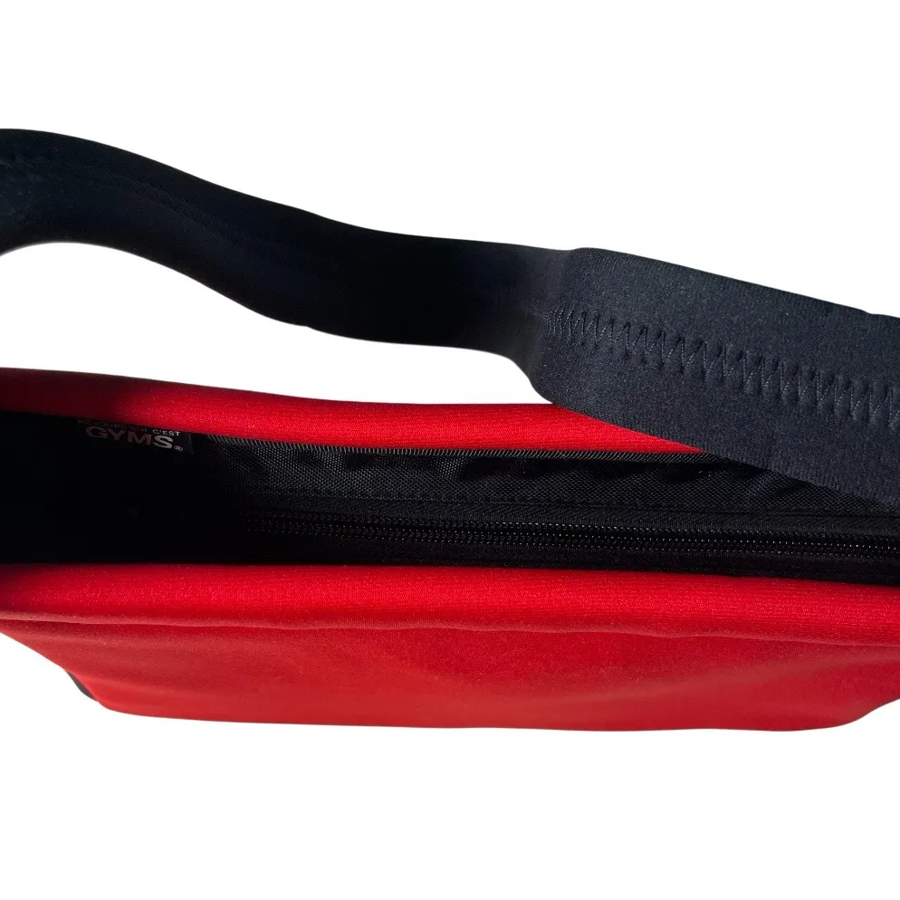 AUJOURD’HUI C’EST GYMS Red Black Bag Set Neoprene Shoulder and Mini Bag - Image 4