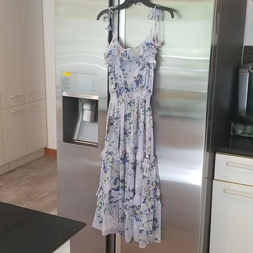 đź’•MISA LOS ANGELESđź’• Inae Dress Chiffon Tiered Ruffle Viscose M Medium NWT - Image 13